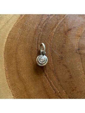 James Avery Remembrance Birthstone Charm, White Sapphire